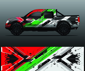 truck decal graphic wrap vector, abstract background