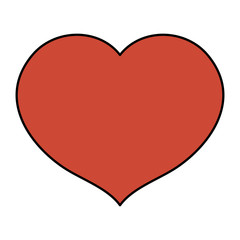 heart love romantic isolated icon