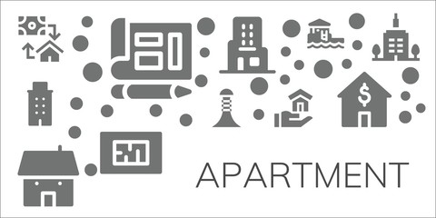 apartment icon set