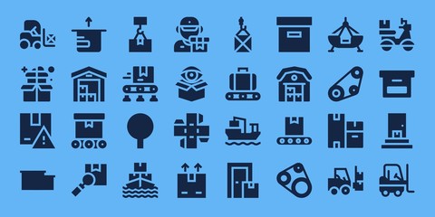 distribution icon set