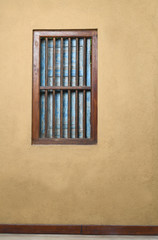 Obraz premium old type window with wall