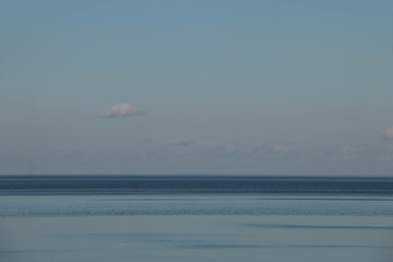 seascape - blue sea against the blue sky