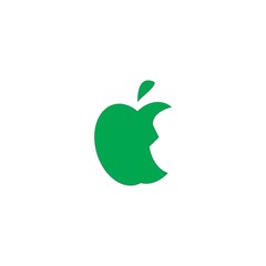 Apple logo template vector illustration