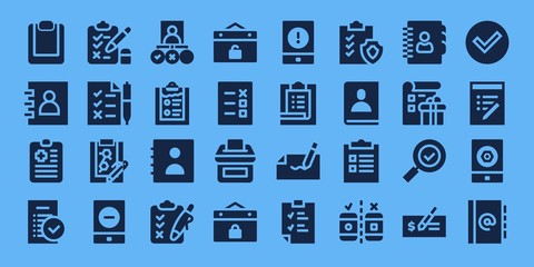 Modern Simple Set of checkmark Vector filled Icons