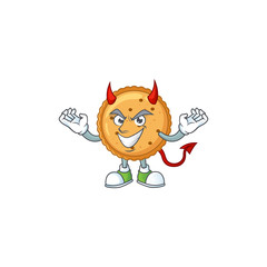 A cruel devil peanut butter cookies Cartoon character design