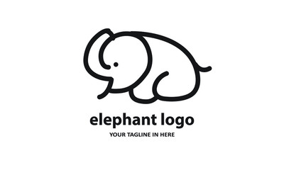 The concept of modern Sderhana elephant logo design is easy to remember