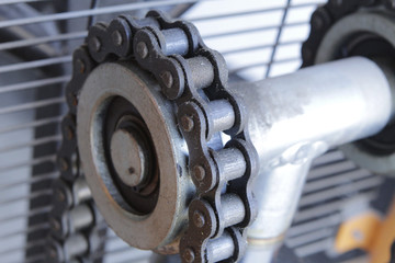 The load chain of the hydraulic stacker manual stacker.