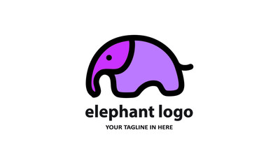 The concept of modern Sderhana elephant logo design is easy to remember