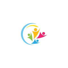 Community, network and social logo