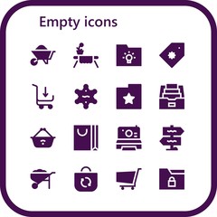 empty icon set