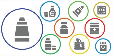 syrup icon set