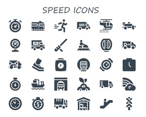 speed icon set