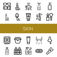 skin icon set