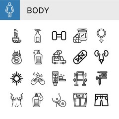 body icon set