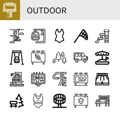 outdoor icon set