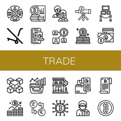 trade icon set