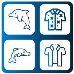 dolphin icon set