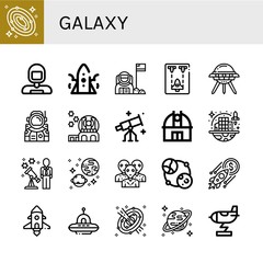 galaxy icon set
