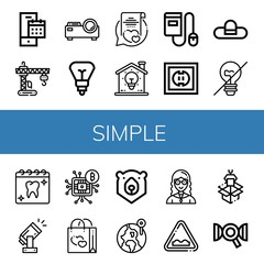 simple icon set