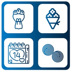 Set of valentines icons