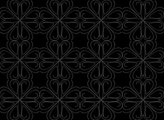 Seamless pattern design with floral background elements, beautiful ornaments