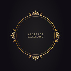 골드 프레임 추상적인 배경