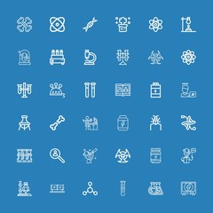 Editable 36 biology icons for web and mobile