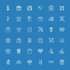 Editable 36 bow icons for web and mobile