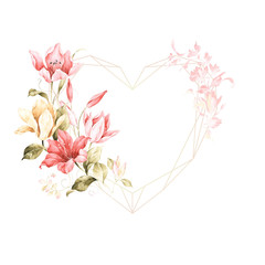 Set of card with  tulips, leaves. Wedding ornament concept. Floral poster, invite. Decorative greeting card or invitation design background © ZWM