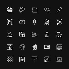 Editable 25 draw icons for web and mobile