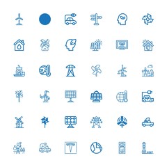 Editable 36 alternative icons for web and mobile