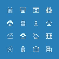 Editable 16 real icons for web and mobile