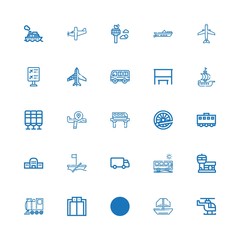 Editable 25 passenger icons for web and mobile