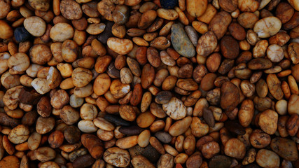 brown pebble beach stone background