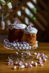 vertical photo of Easter cakes beautifully decorated for the holiday