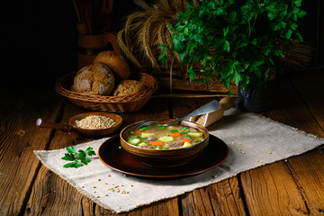 krupnik a delicious Polish barley soup