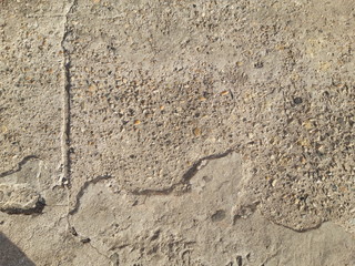 Pebble and cement floor texture