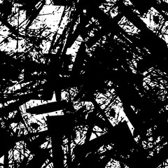 Grunge background black and white seamless. Abstract monochrome texture. Chaotic pattern monochrome