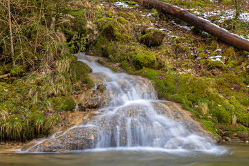 Wasserfall im Eistobel in Bayern 