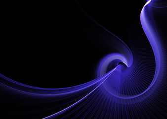 Fototapeta premium Abstract color dynamic background with lighting effect. Fractal wavy. Fractal art