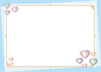 decorative frame.A good frame for writing with stationery or notepaper background.Decorated background.Good background for writing.Background image.