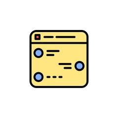 private group icon. online learning icon. perfect for application, web, logo and presentation template. icon design filled line style