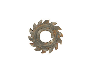 milling cutter for industrial equipment isolated on a white background.