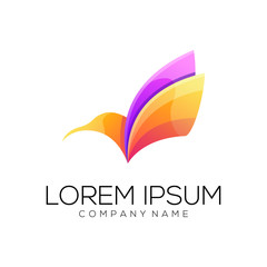 bird logo design vector abstract