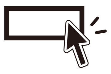 isolated vector illustration of cursor