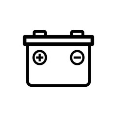 car battery icon vector template