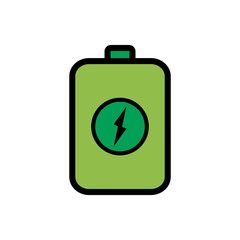 car battery icon vector template