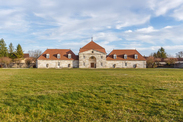 Architecture and buildings in the Saline Royale (Royal Saltworks)  at Arc-et-Senans, France