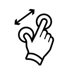 Obraz premium hand gesture icon