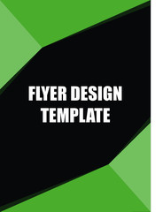 Green and black template design